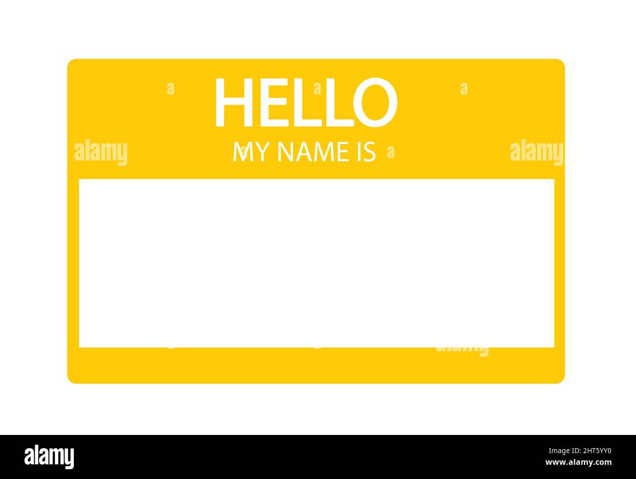 Hola Mi Nombre Es La Introducci n De La Etiqueta Plana Imagen Vector