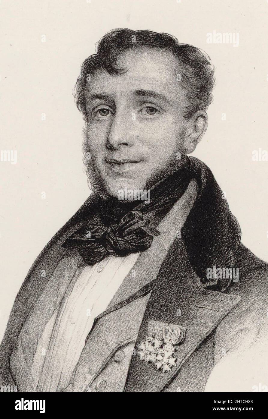 Retrato del compositor Friedrich Kalkbrenner (1785-1849), ca 1835-1840. Colección privada. Foto de stock