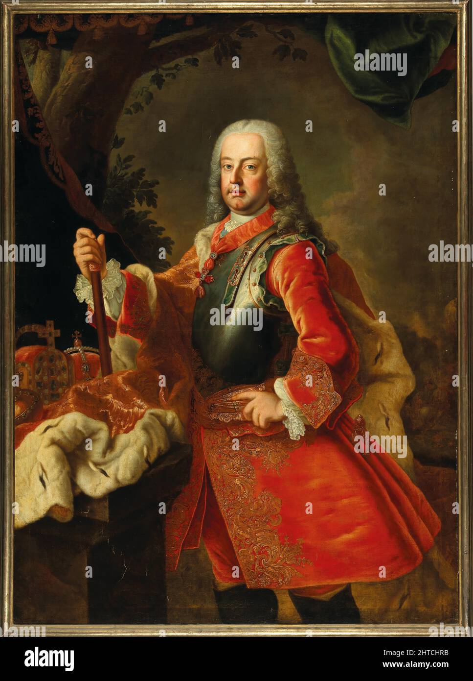Retrato del Emperador Francisco I de Austria (1708-1765). Colección privada. Foto de stock