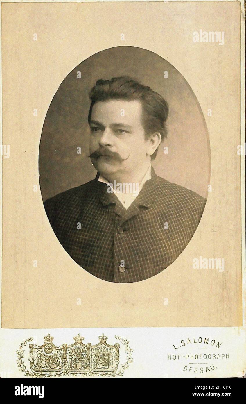 Retrato del director y compositor August Klughardt (1847-1902), c. 1890. Colección Privada. Foto de stock