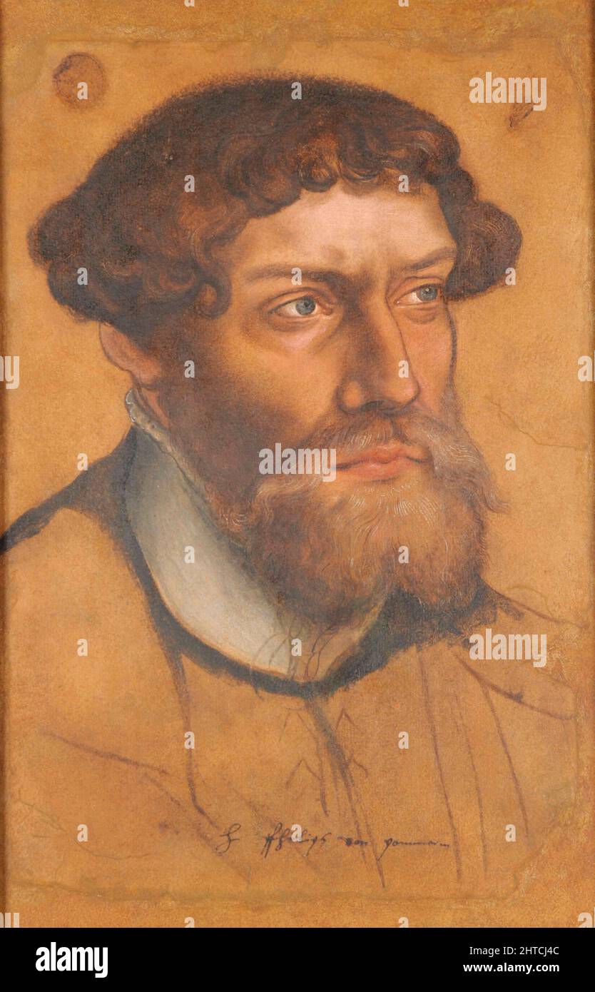 Retrato del duque Felipe I de Pomerania-Wolgast (1515-1560), ca 1540-1541. Encontrado en la Colección de la Mus&#XE9;e des Beaux-Arts, Reims. Foto de stock
