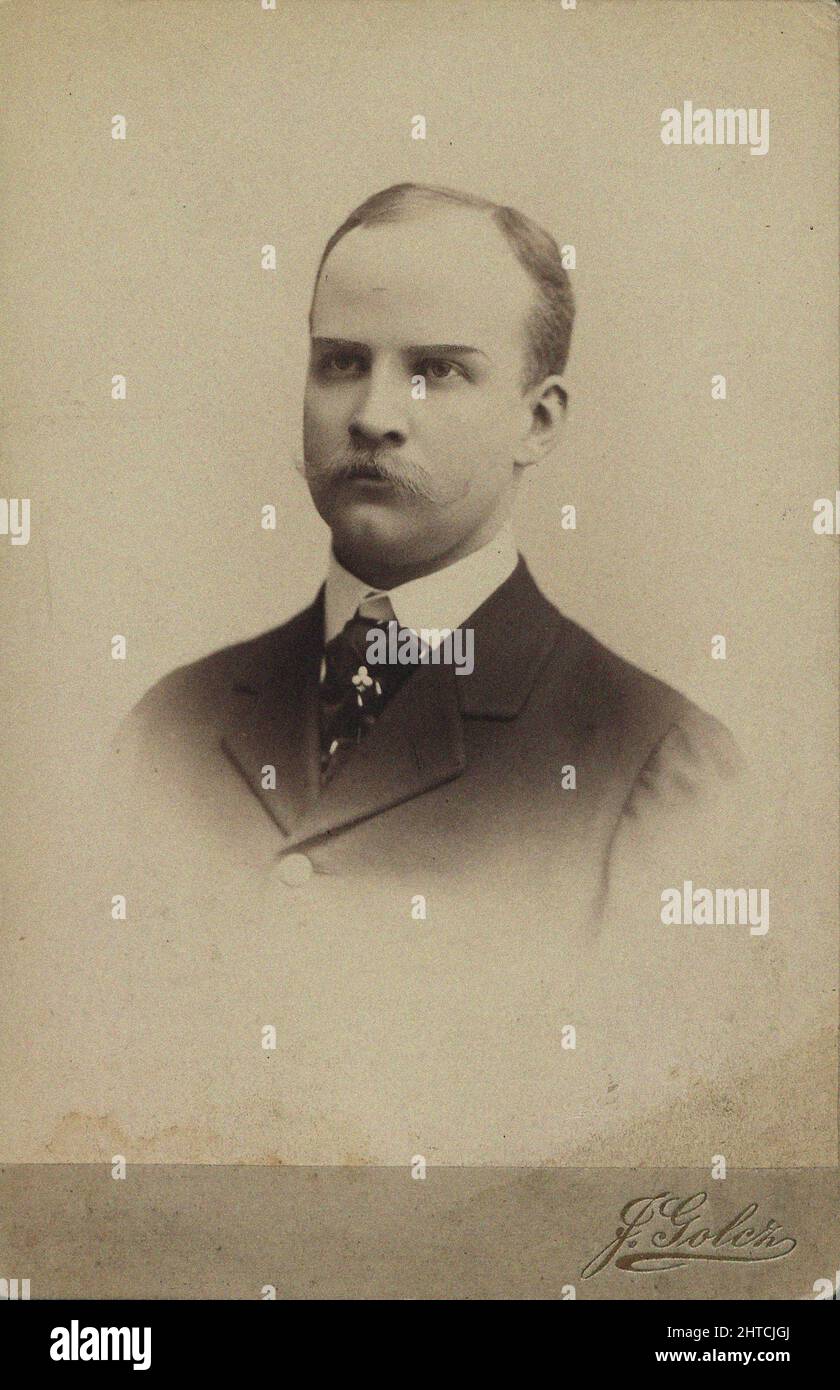 Retrato del violinista y compositor Emil Mlynarski (1870-1935), c. 1895. Colección Privada. Foto de stock