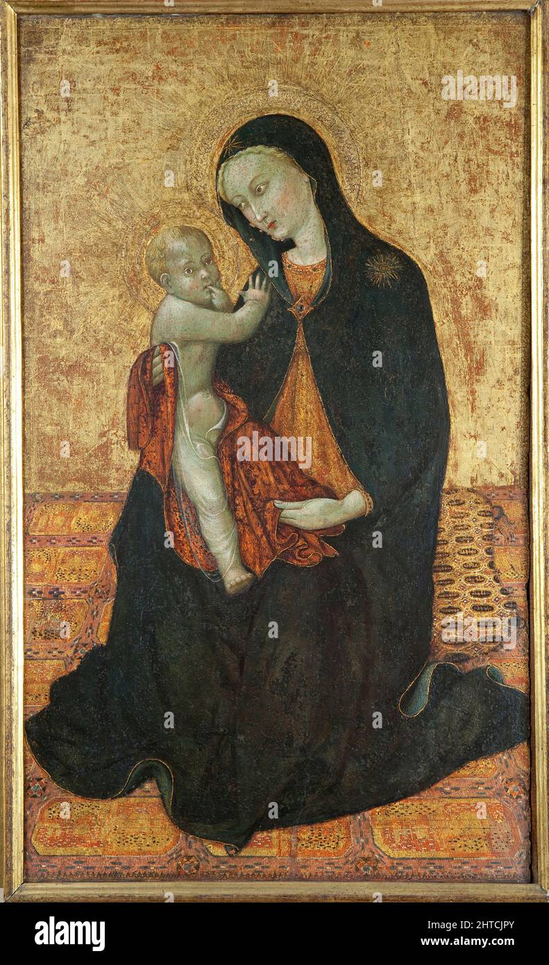 Madonna de la humildad (Madonna dell' Umilit&#xE1;), ca 1430. Se encuentra en la Colección de la Fondazione Cini, Venecia. Foto de stock