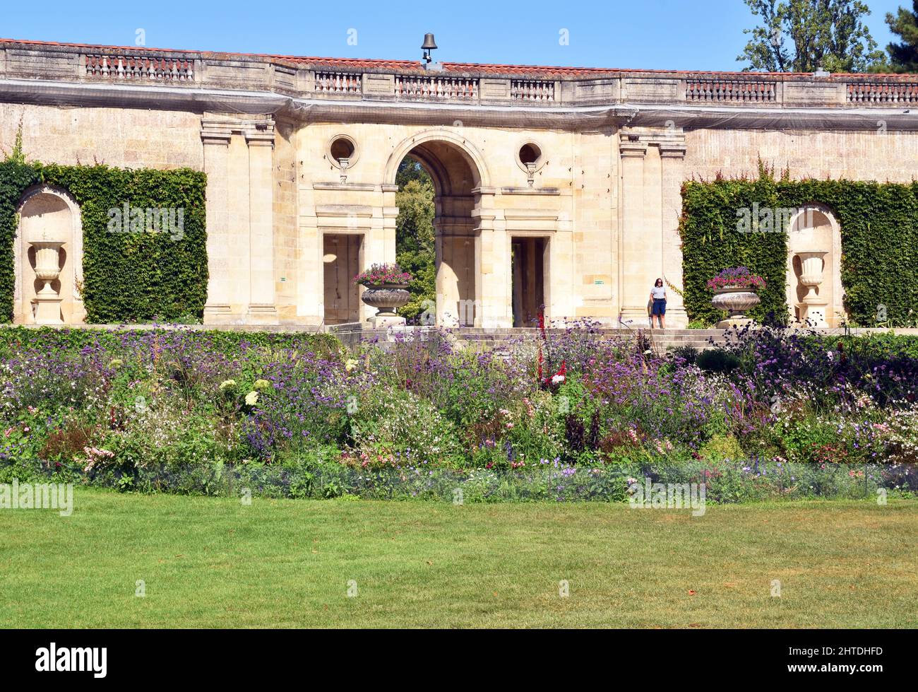 El Jardin Publique en Burdeos, Francia, un jardín de placer y Arboretum, un pulmón verde muy querido en el centro de la ciudad Foto de stock