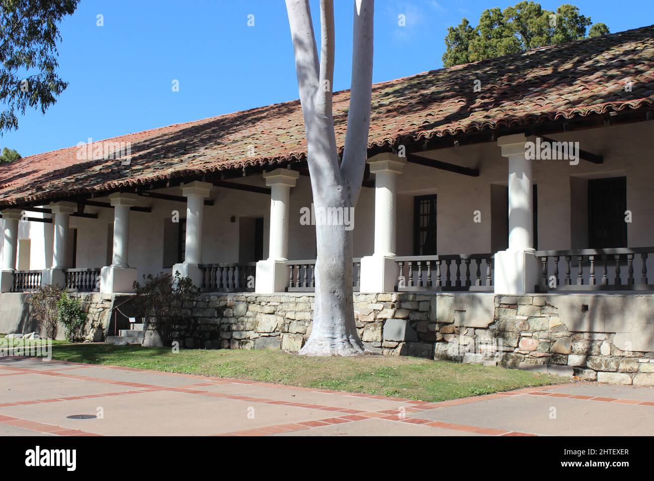 Convento, Misión San Luis Obispo de Tolosa, San Luis Obispo, California Foto de stock
