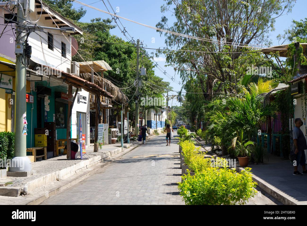 El Tunco, El Salvador 29 de enero de 2022 Pequeño pueblo de El Tunco