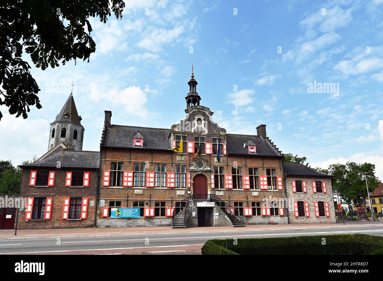 Ayuntamiento de Kaprijke Foto de stock