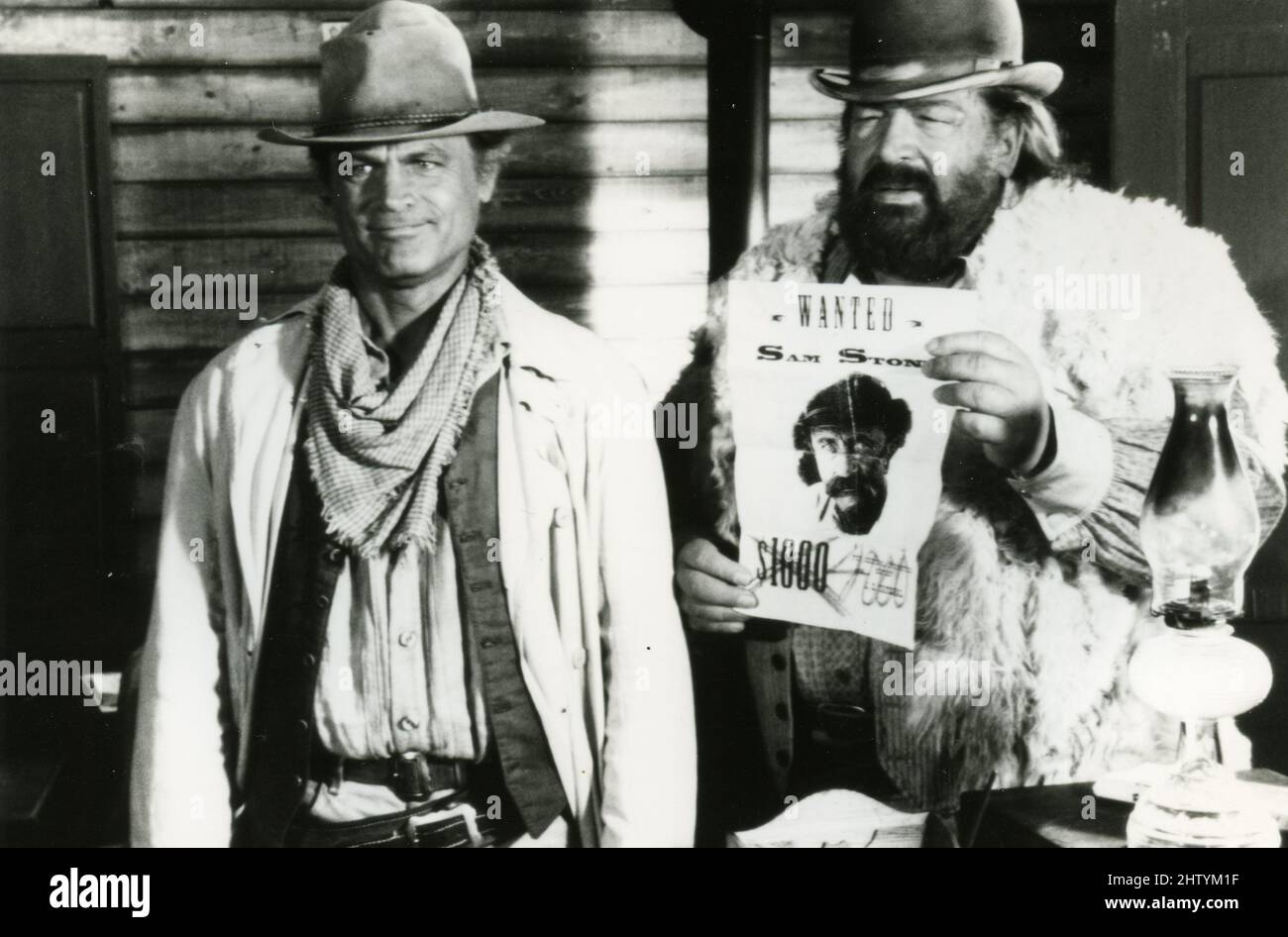 Los actores italianos Terence Hill (izquierda) y Bud Spencer en la