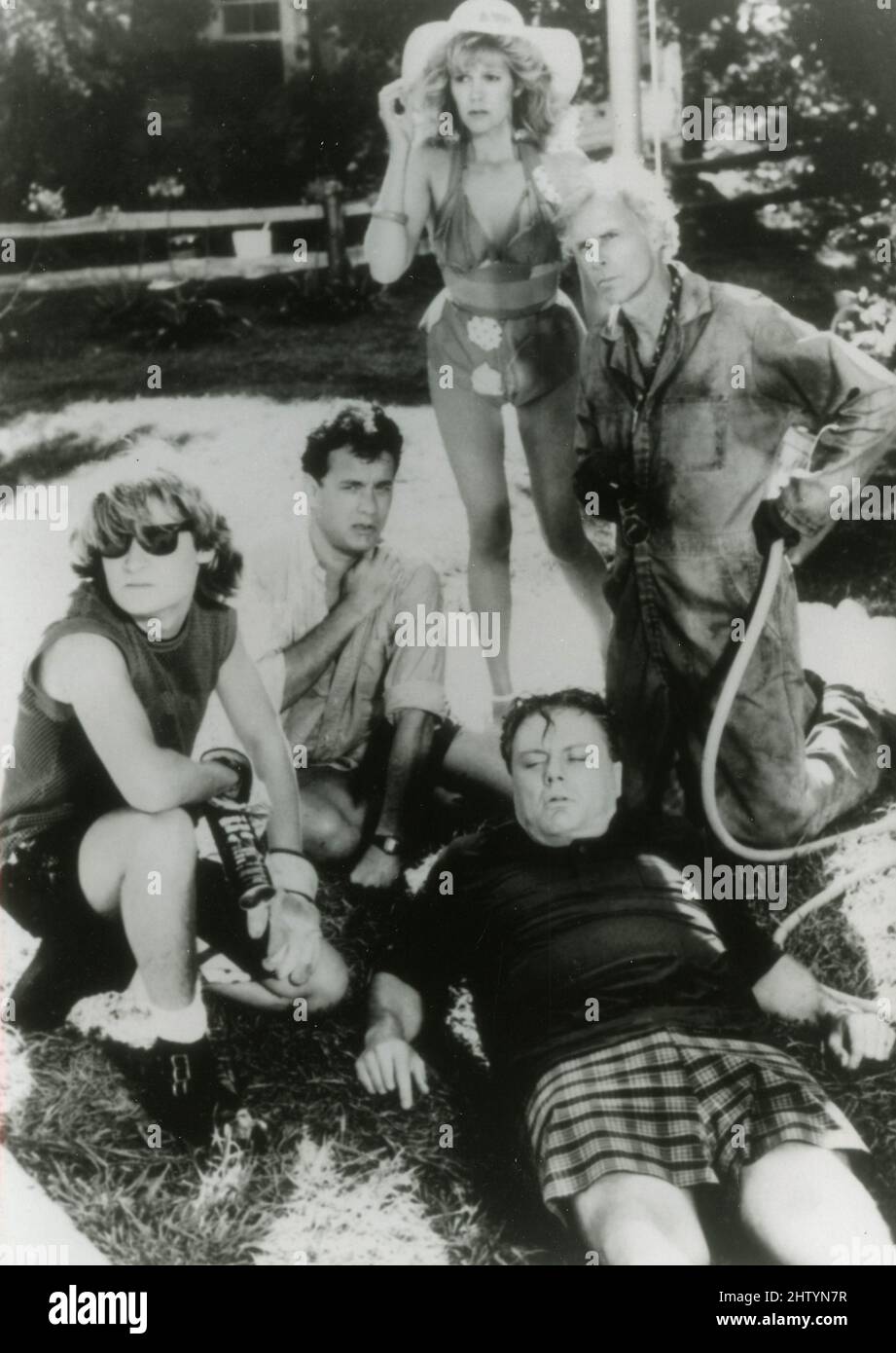 Los actores Corey Feldman, Tom Hanks, Wendy Schaal, Bruce Dern y Rick