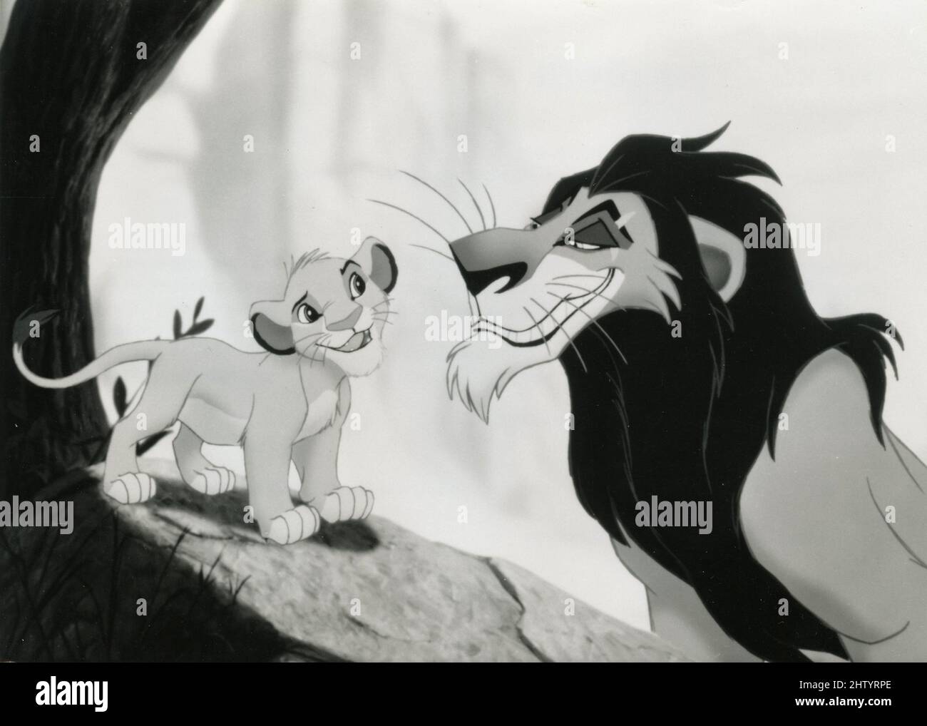 Escena de la película de animación The Lion King, USA 1994 Foto de stock