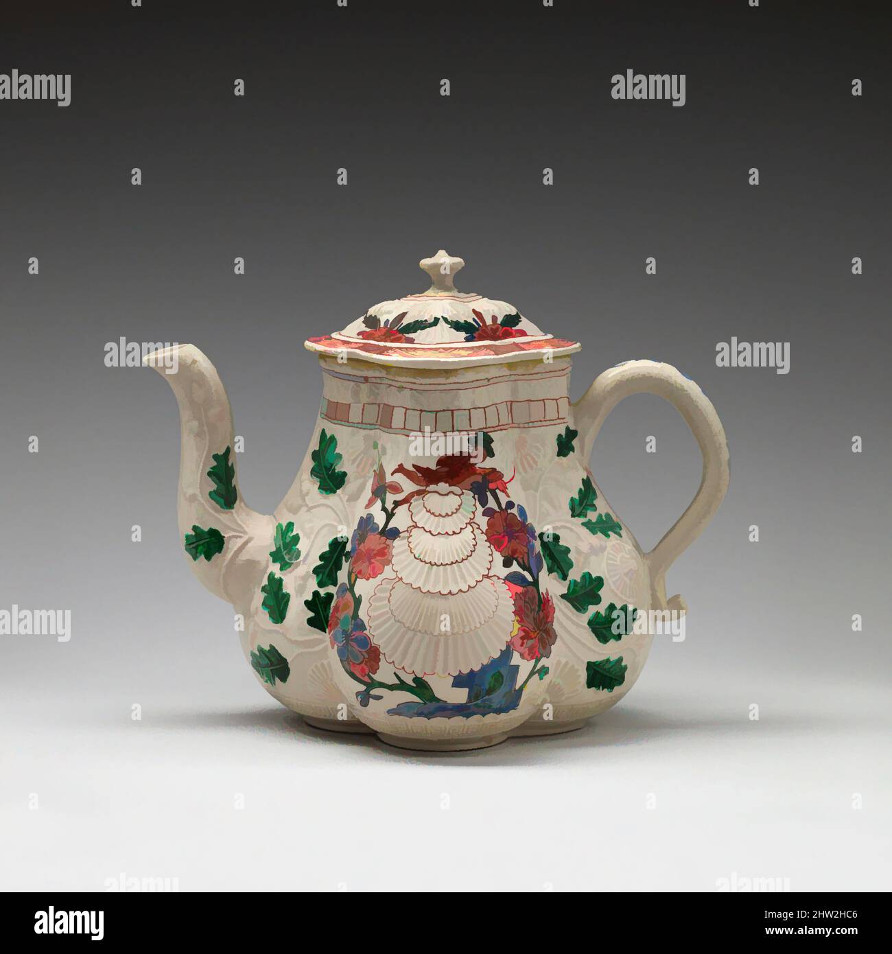 Arte inspirado por Teapot, de 1785 años, fabricado en Staffordshire
