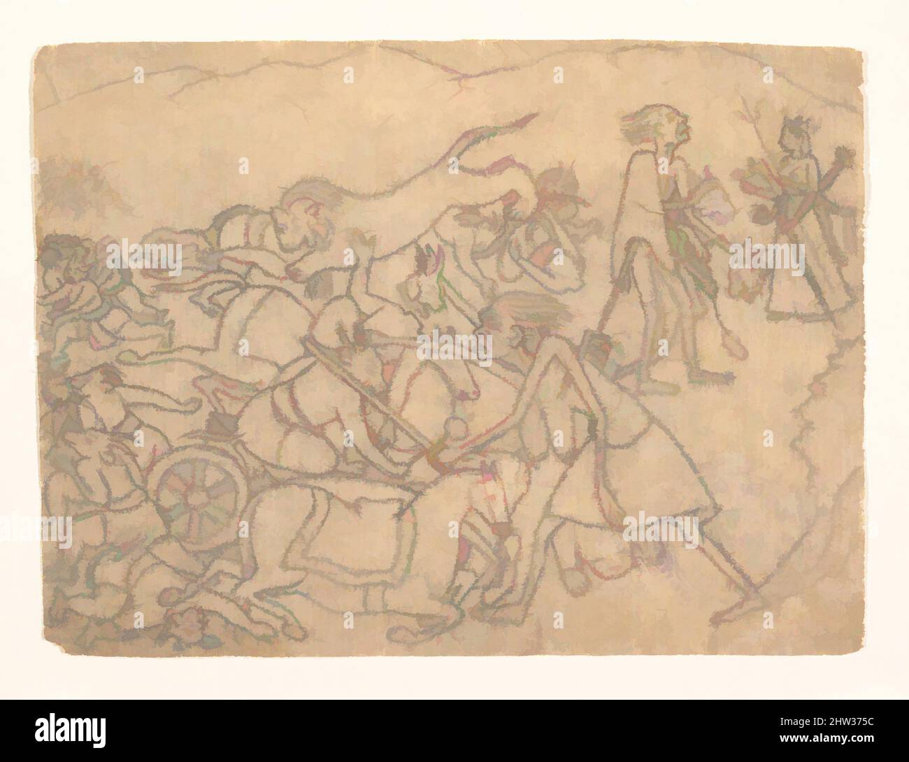Arte Inspirado Por Kali Presentando Las Cabezas De Chanda Y Munda A 