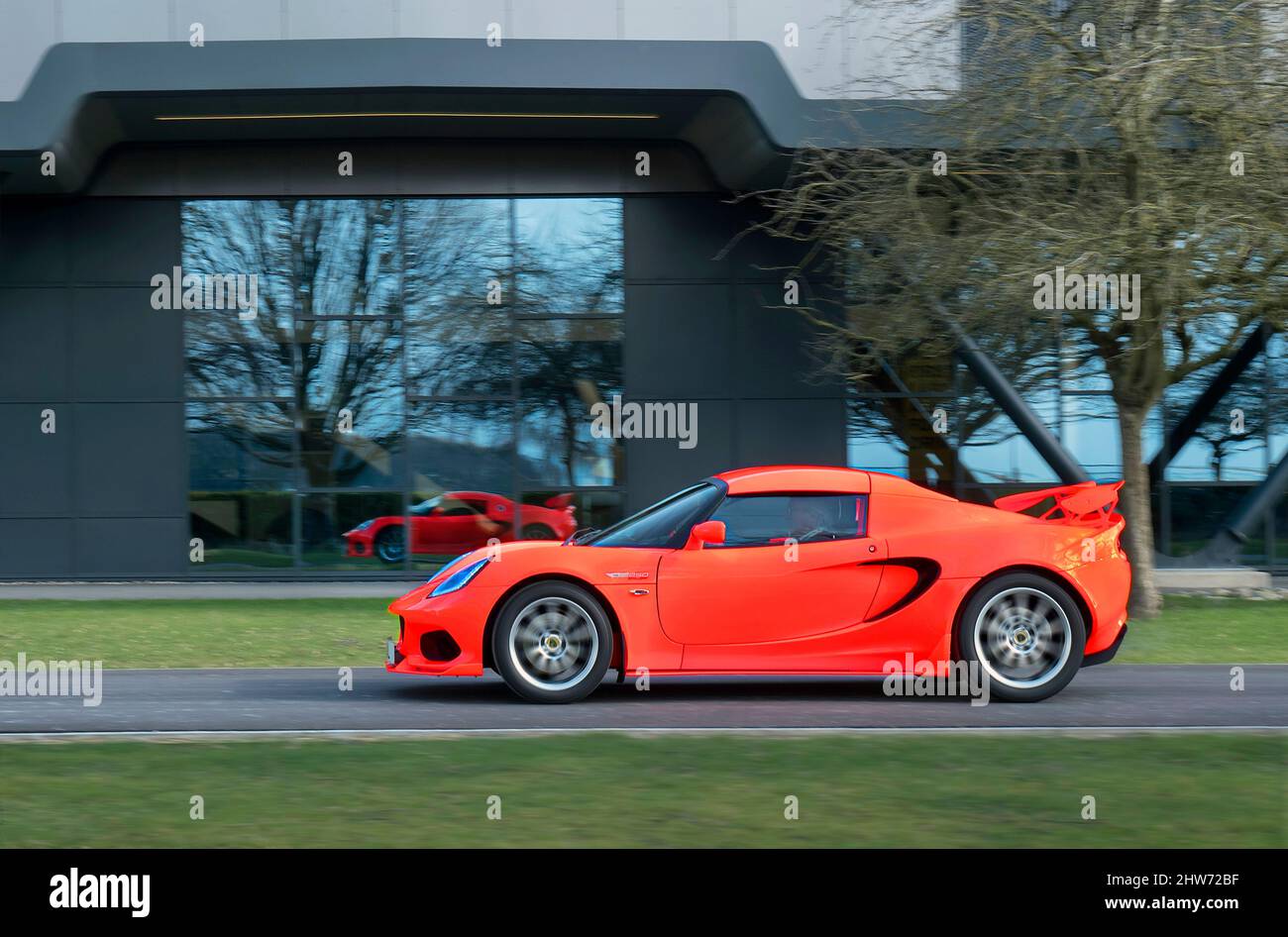 Última Copa Lotus Elise 250 en la fábrica de loto en Hethel Norfolk UK Foto de stock