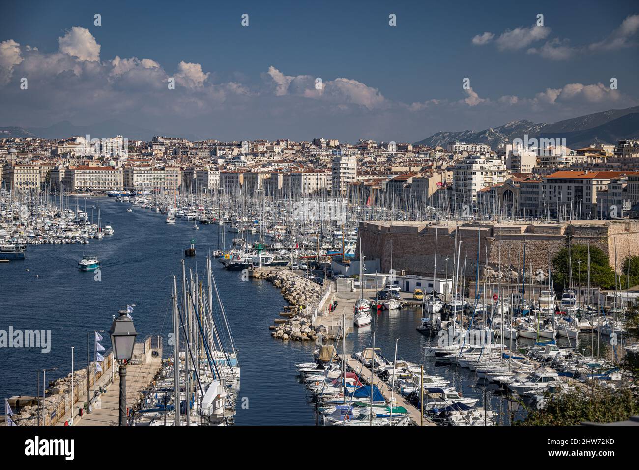 El Puerto Viejo / Puerto Viejo, Marsella, Francia Foto de stock