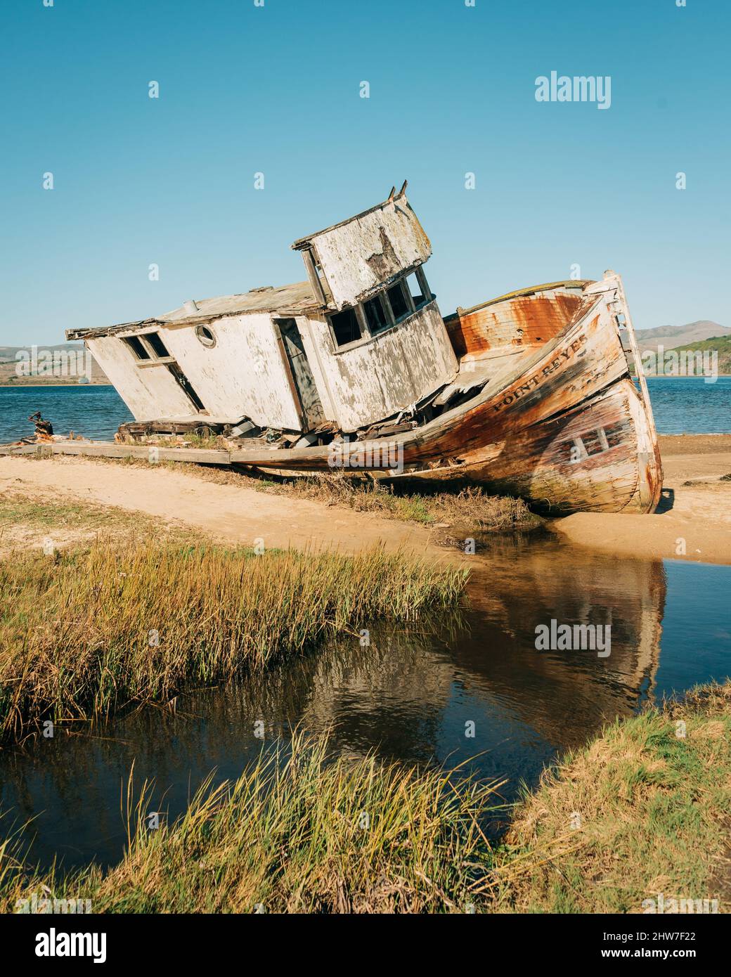El naufragio de Point Reyes, en Inverness, California Foto de stock