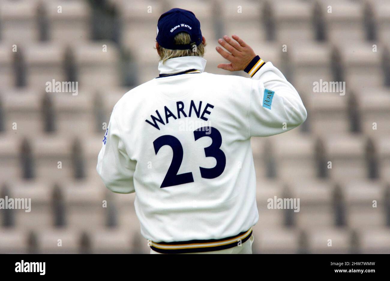 Foto del archivo fechada 03-05-2006 del capitán de Hampshire Shane Warne. Shane Warne, ex cricketer australiano, ha muerto a la edad de 52 años, anunció en un comunicado su empresa de gestión MPC Entertainment. Fecha de emisión: Viernes 4 de marzo de 2022. Foto de stock
