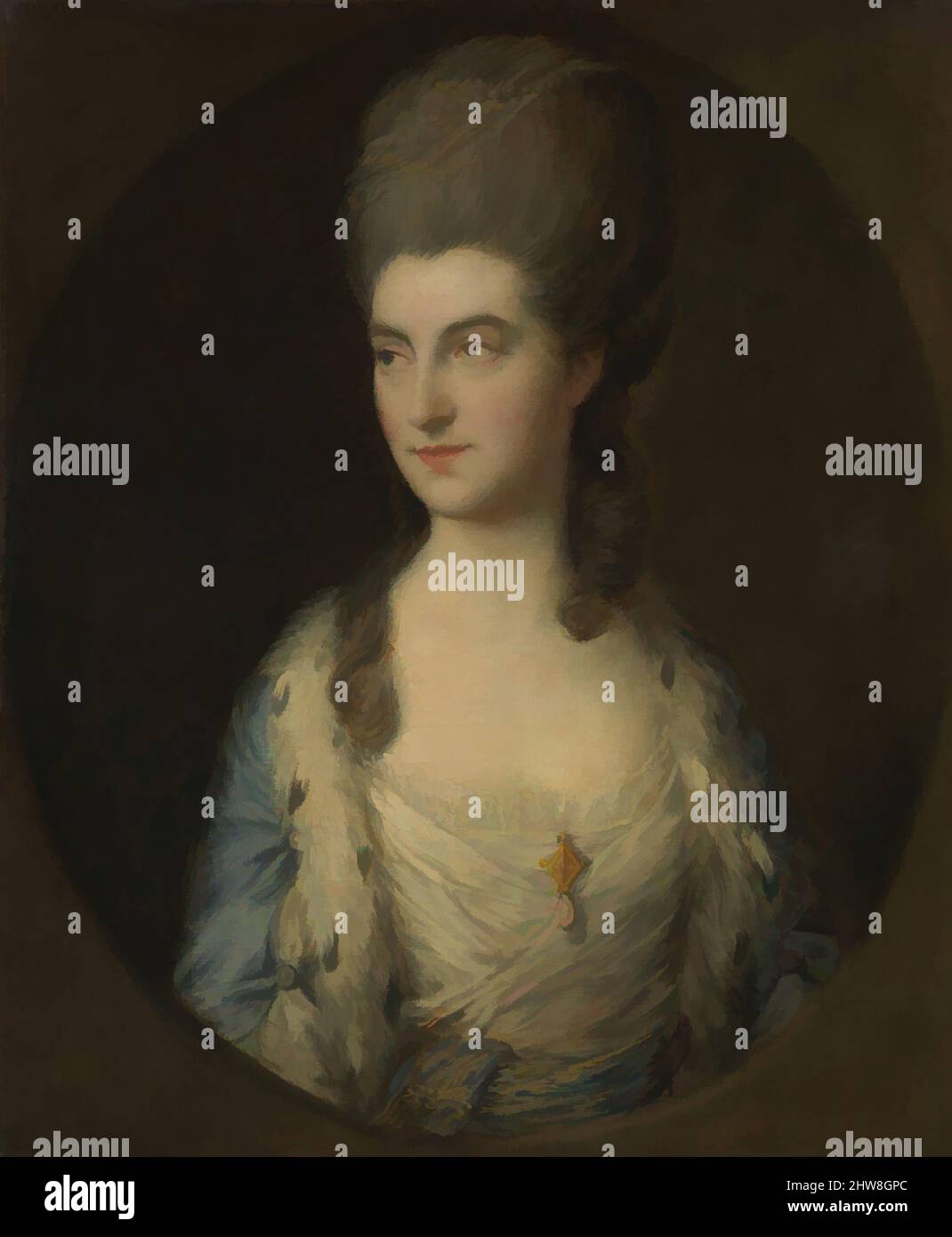 Arte inspirado en el retrato de una mujer joven, llamado Miss Sparrow,  1770s, óleo sobre lienzo, 30 1/8 x 24 7/8 pulg. (76,5 x 63,2 cm), Pinturas,  Thomas Gainsborough (British, Sudbury 1727–1788