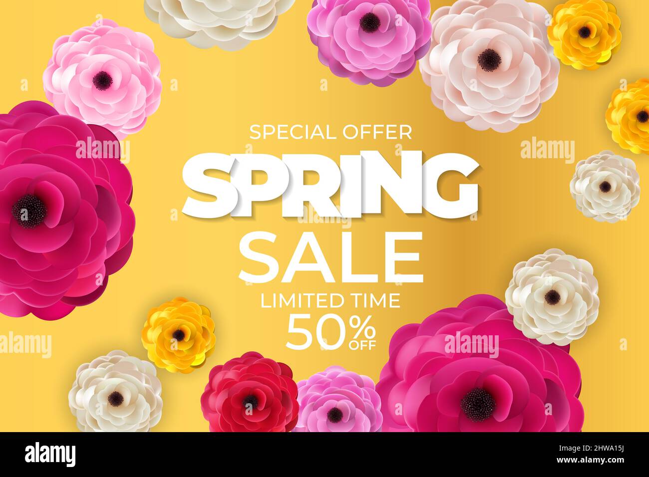 Primavera Vivos Venta Cartel de fondo Flores naturales Plantilla. Ilustración Fotografía de stock - Alamy Primavera Vivos Venta Cartel de fondo Flores naturales Plantilla. Ilustración Fotografía de stock - Alamy