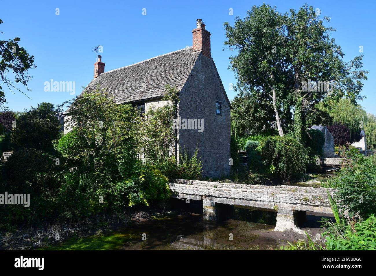 Aston Keynes Village, North Wiltshire, Cotswolds, Reino Unido Foto de stock