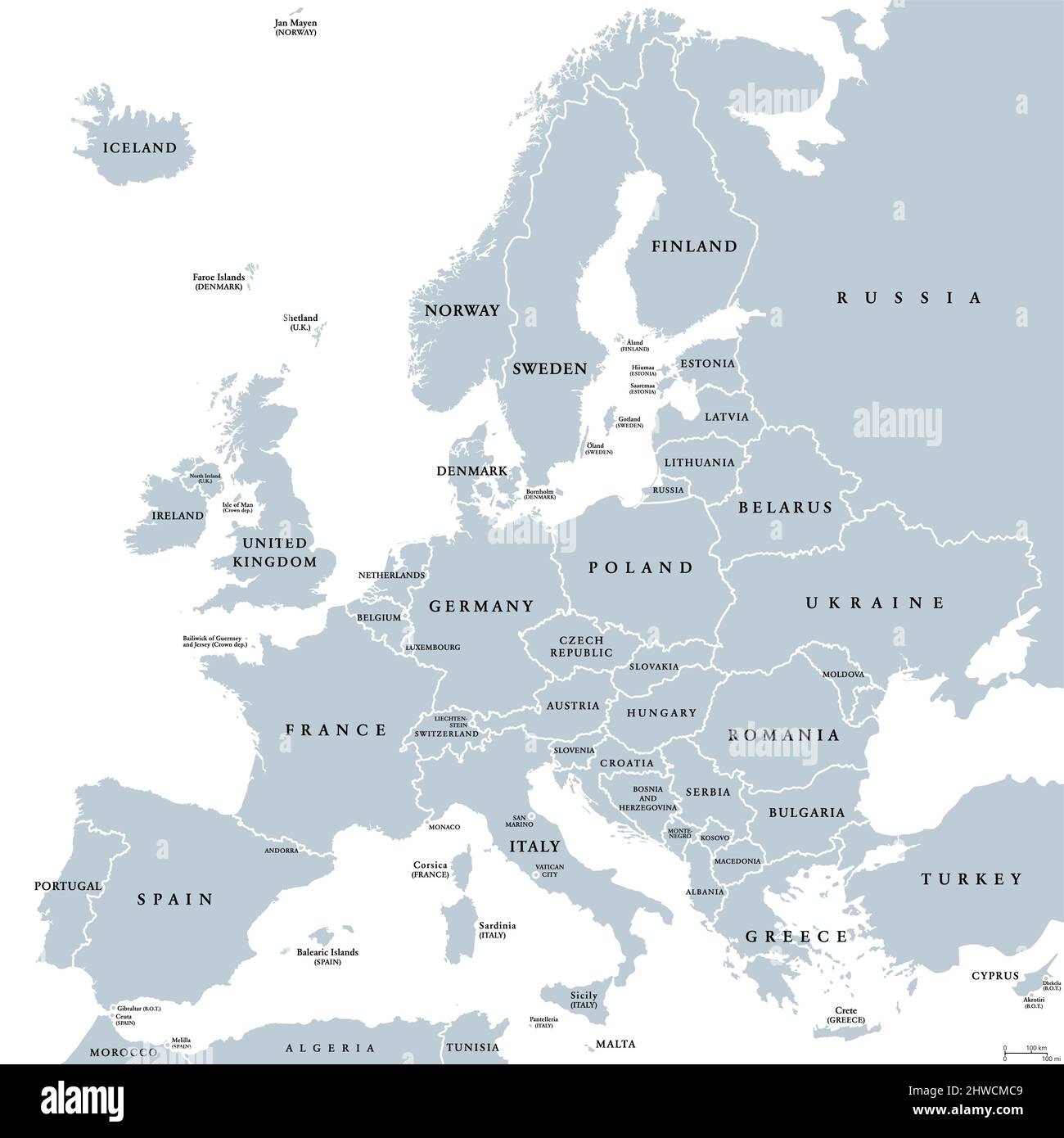 Mapa político Europa