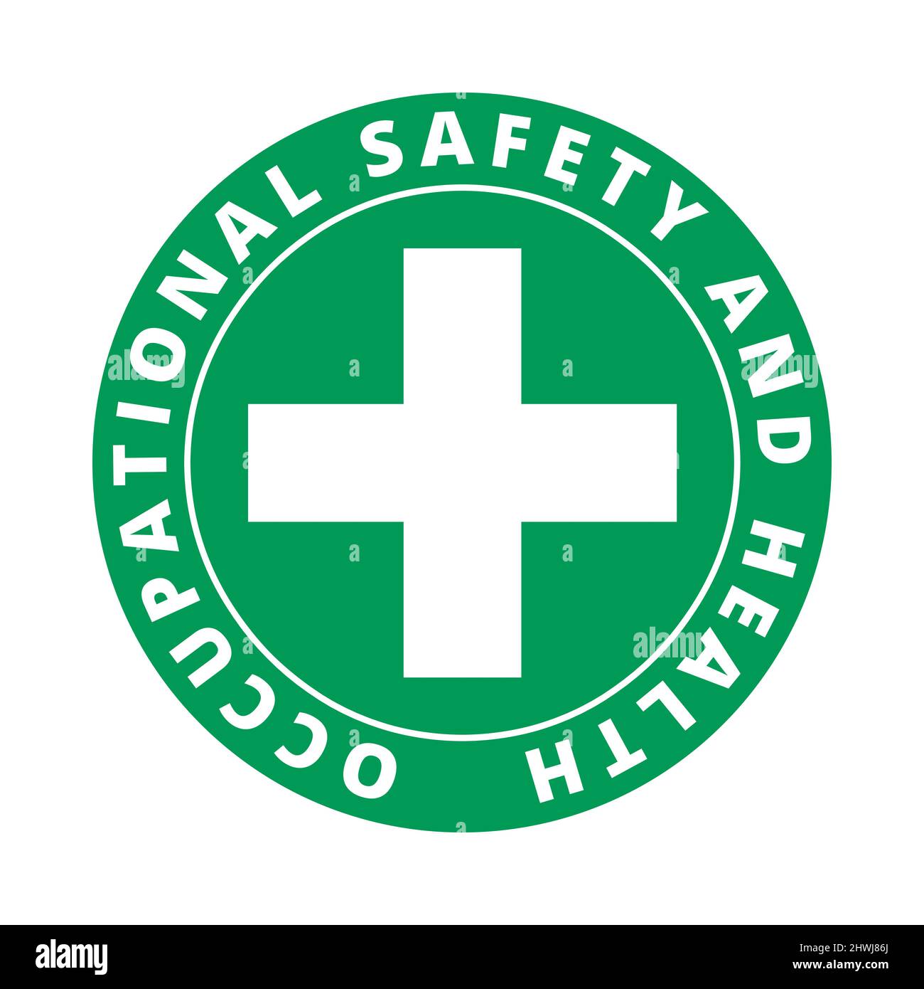 Icono del símbolo de seguridad y salud en el trabajo en SST Fotografía de  stock - Alamy