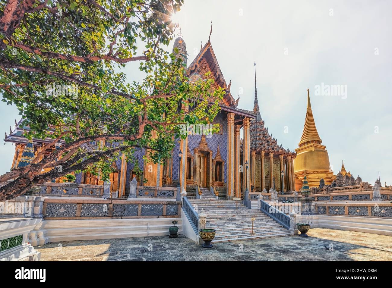 Gran Palacio en la ciudad de Bangkok, Tailandia Foto de stock