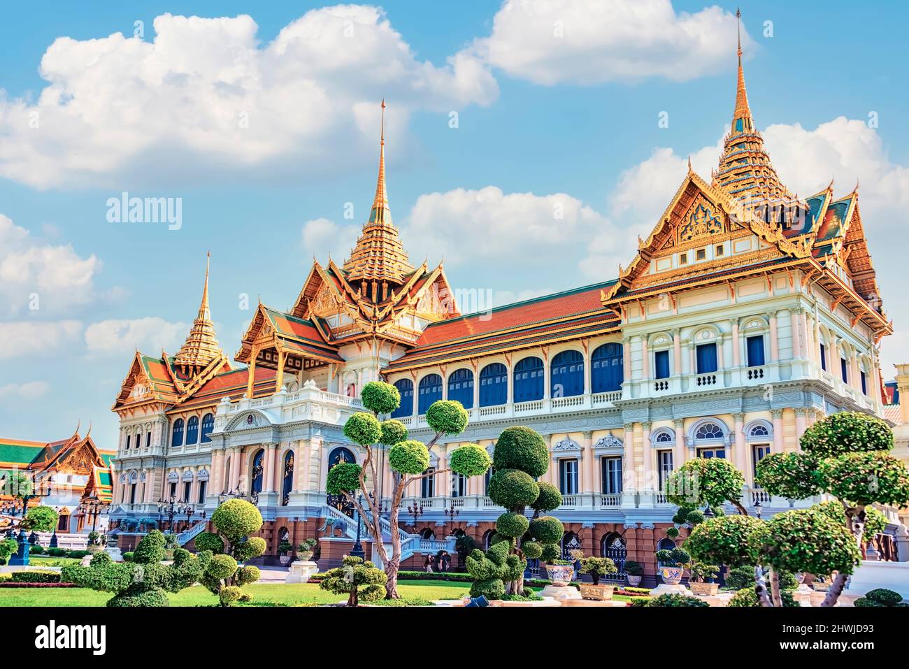 Gran Palacio en la ciudad de Bangkok, Tailandia Foto de stock