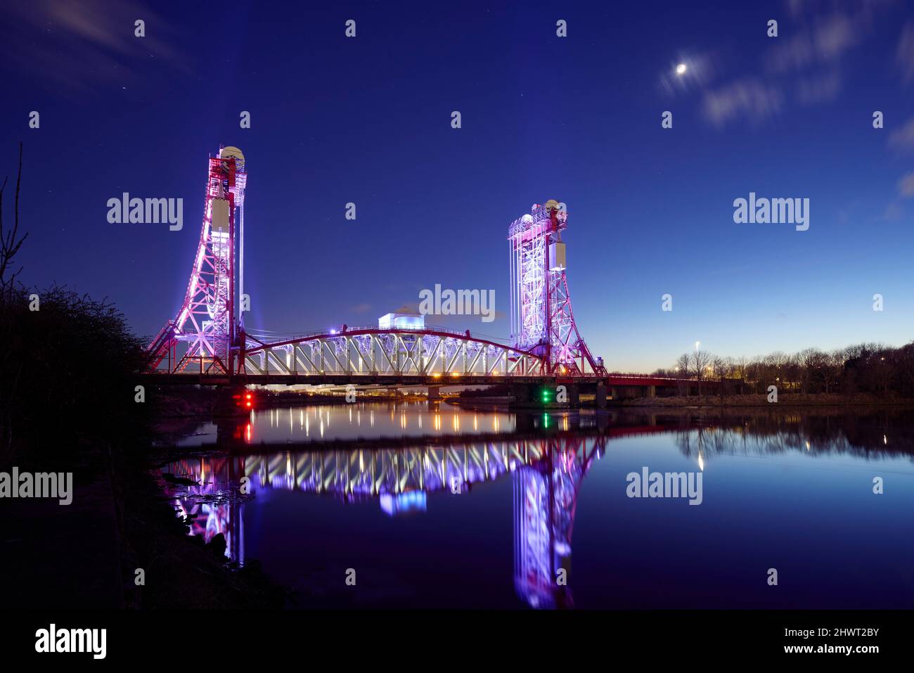 Puente de Newport, Middlesbrough Foto de stock