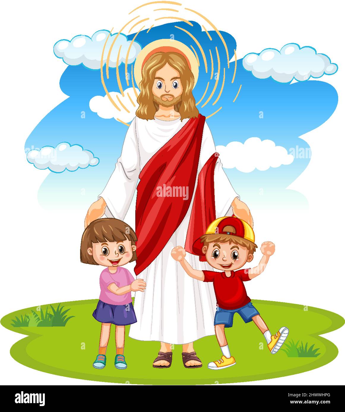 Jesus con niños Imágenes recortadas de stock - Alamy