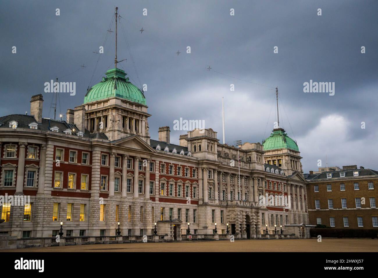 Edificios antiguos del Almirantazgo en Horse Guards Parade, Londres, Inglaterra, Reino Unido Foto de stock