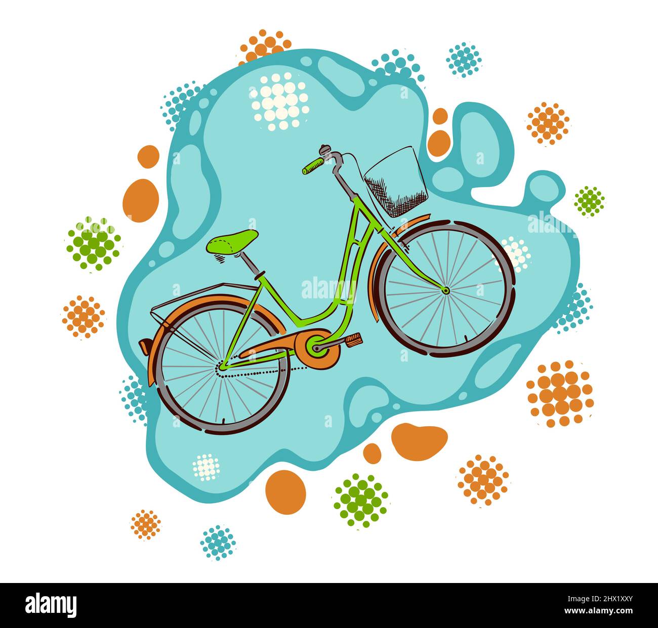 Objeto de bicicleta de carretera. Ilustración vectorial Imagen Vector de  stock - Alamy