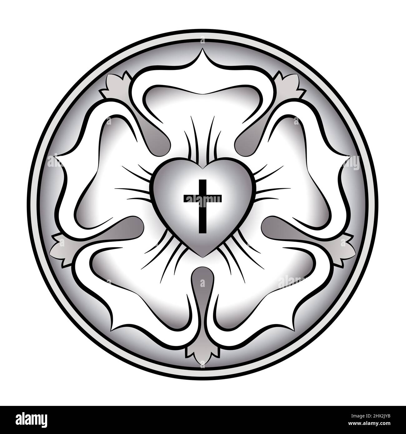 Luther rose luther seal symbol Fotos e Imágenes de stock - Alamy