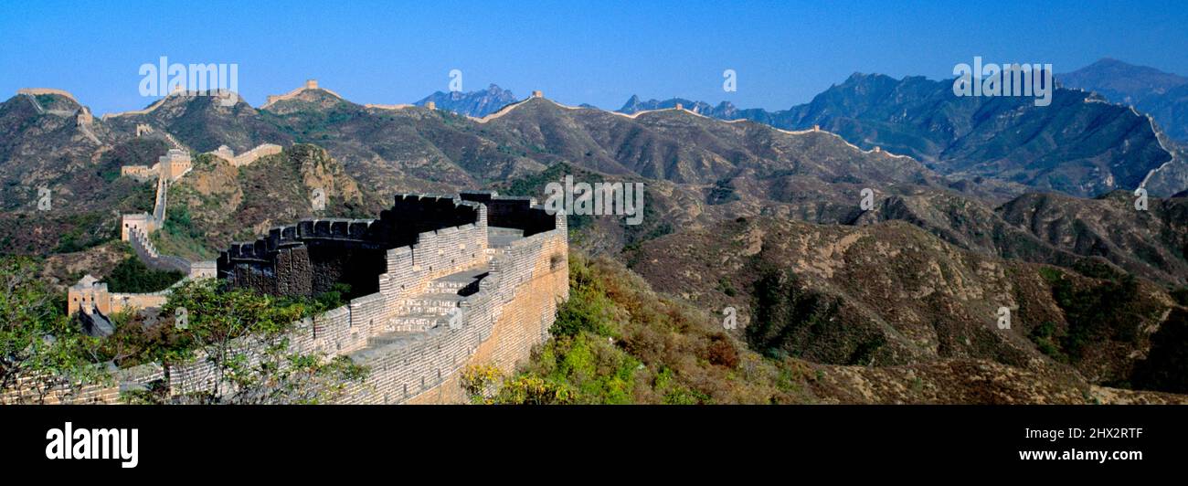 La Gran Muralla.Jinshanling. China. Foto de stock