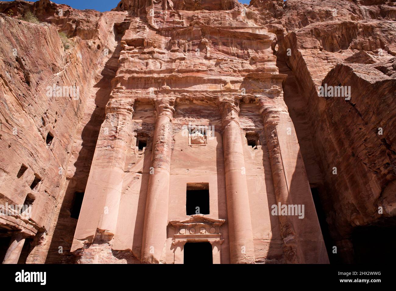 Petra, la Tumba de Urna. Gobernación de MA'an, Jordania. Foto de stock