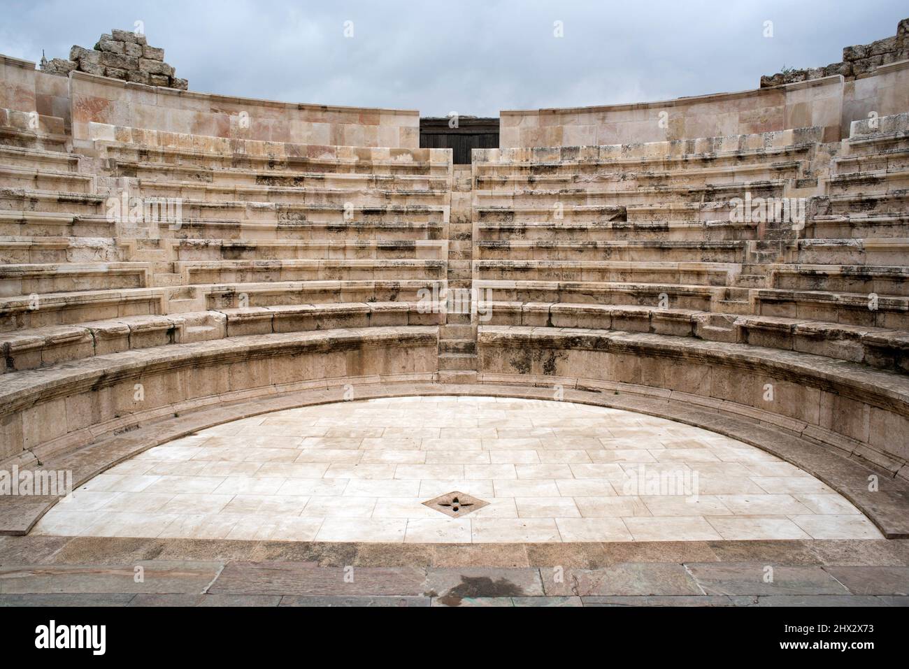 Ammán, Odeon 2th siglo CE. Jordania. Foto de stock