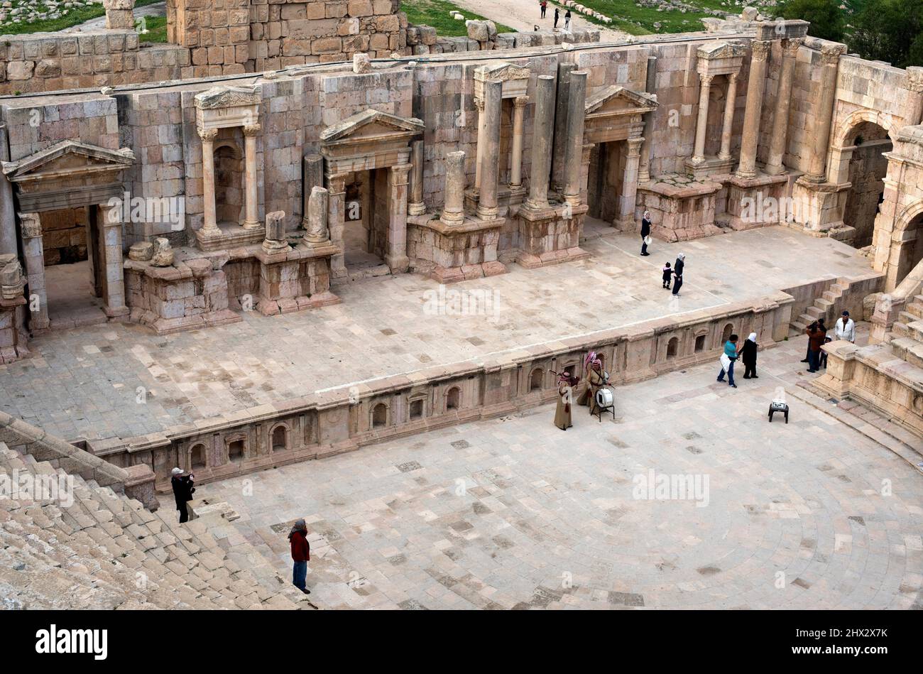 Jerash, Teatro del Sur (siglo 2th). Jordania. Foto de stock