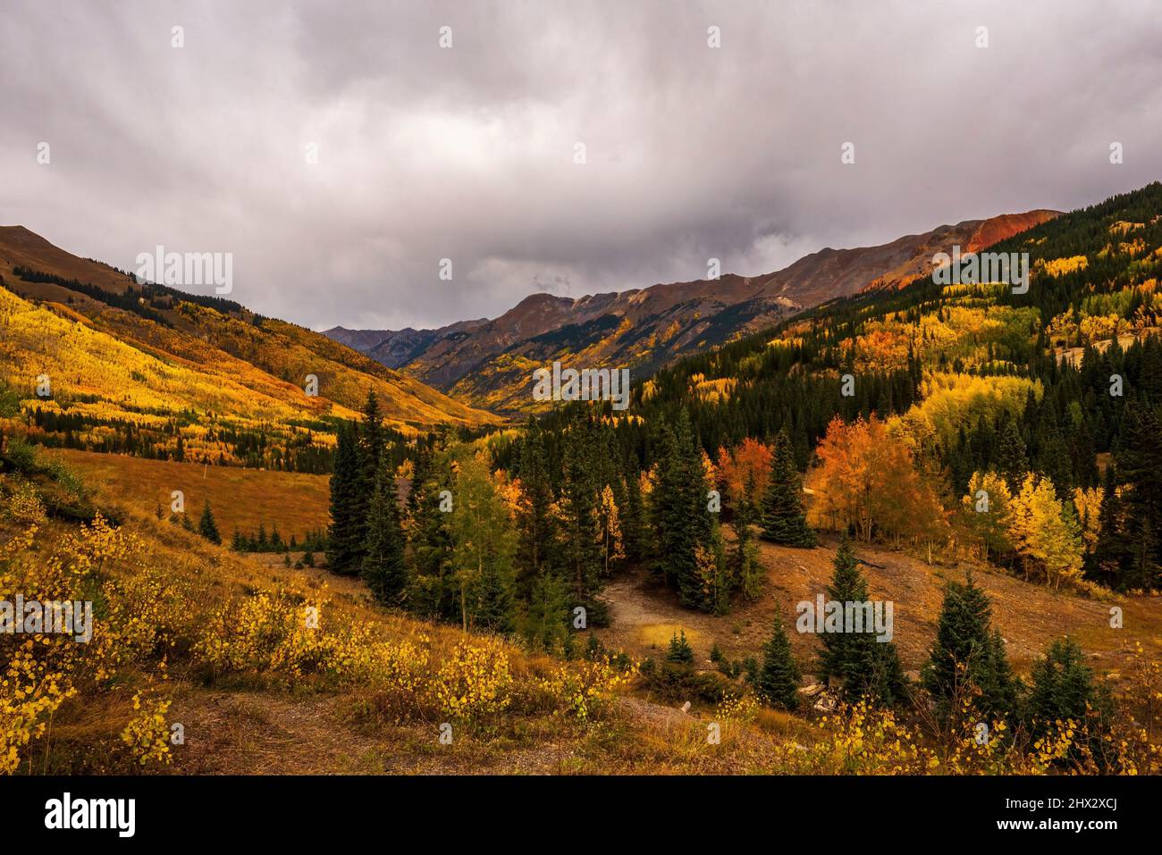 Montañas de San Juan en el otoño de Colorado, Estados Unidos. Foto de stock