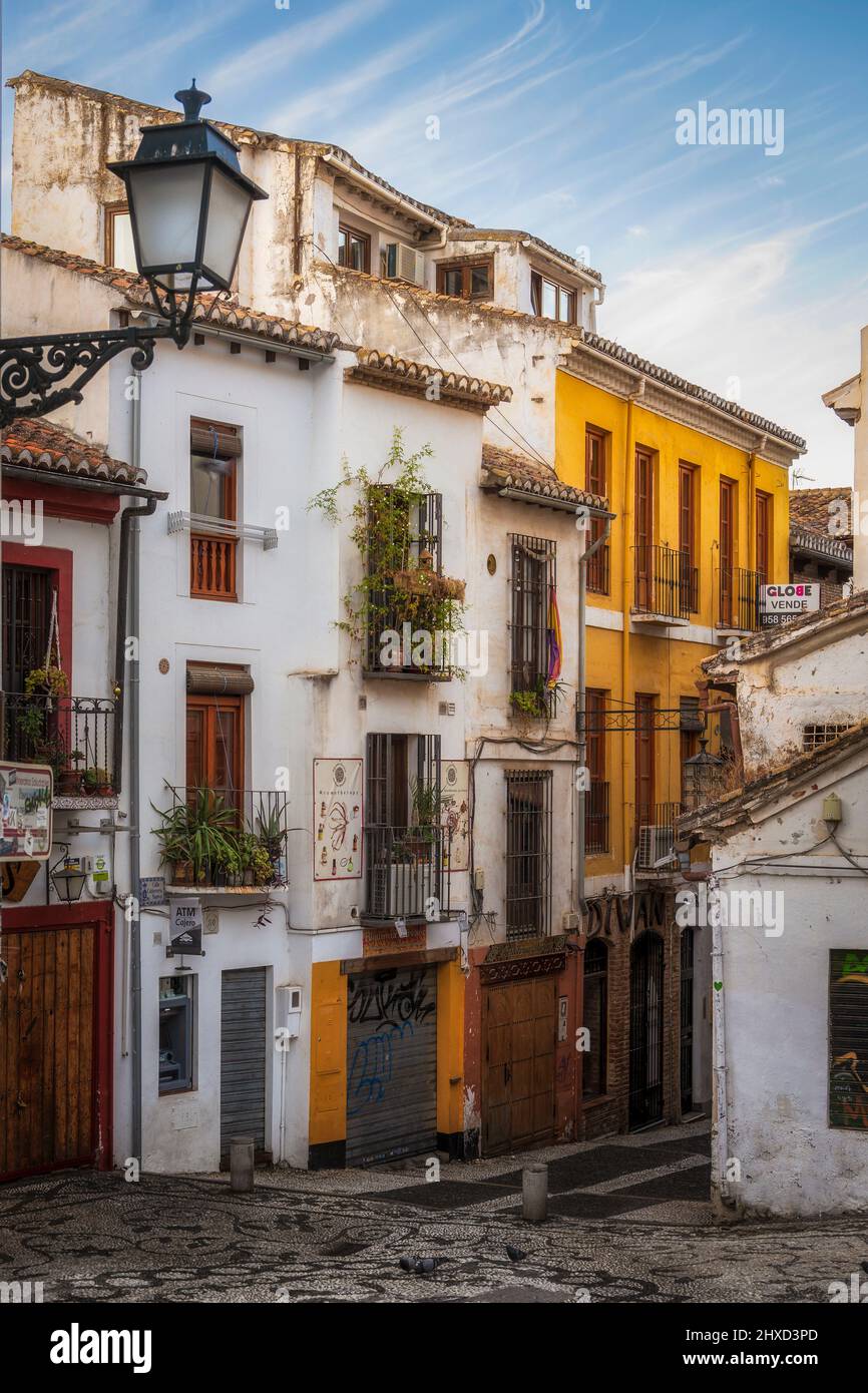 Ciudad histórica de Granada, España Foto de stock