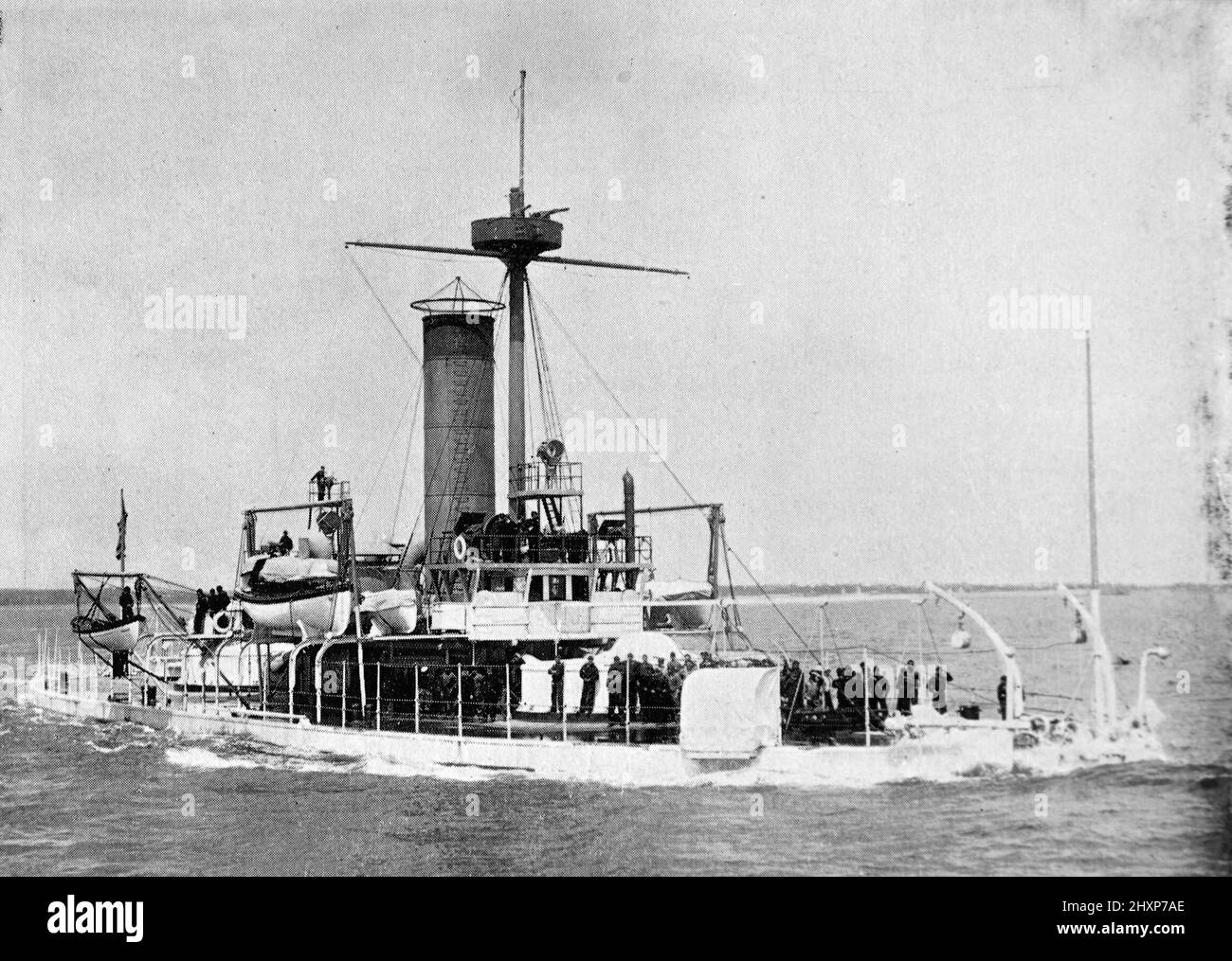 Monitor de EE.UU. Maintonomoh. Fotografía en blanco y negro tomada alrededor de 1890s Foto de stock