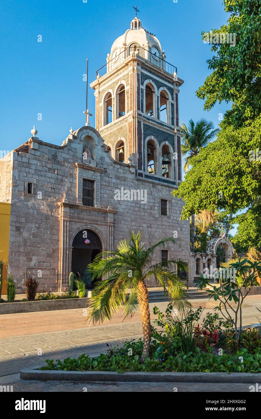 Loreto, Baja California Sur, México. Campanario de la iglesia de Loreto