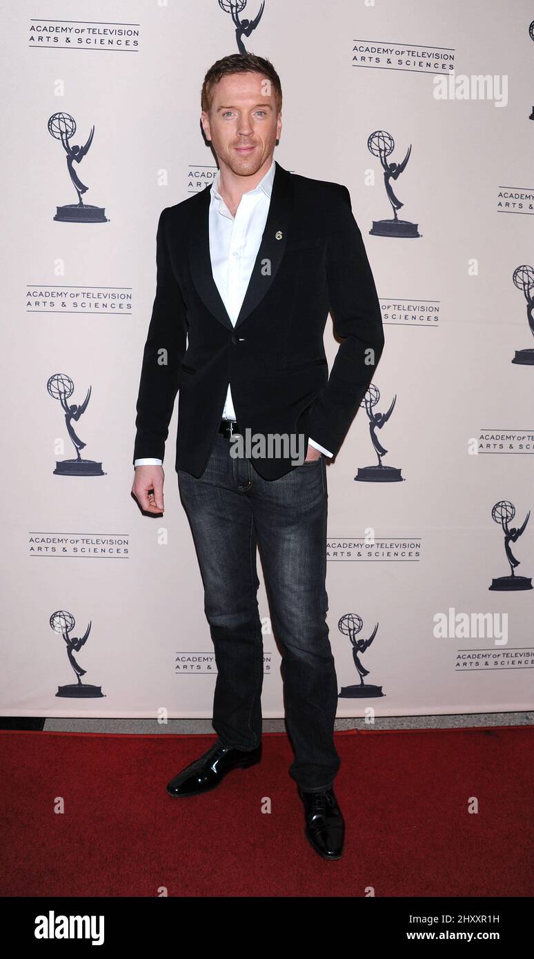 Damian Lewis durante una noche con 'Homeland' en la Academia de TV en North Hollywood, California Foto de stock