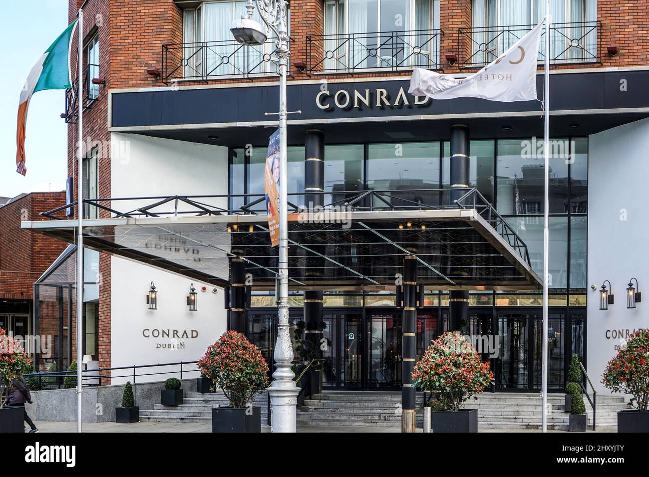 El Conrad Hotel de 5 estrellas en Earsfort Terrace en Dublín, Irlanda, Foto de stock