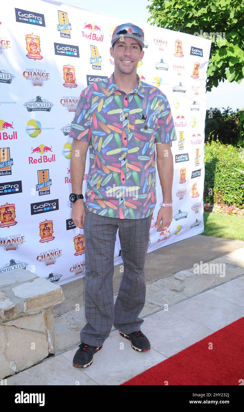 Travis Pastrana asistió al Torneo de Golf Anual Ryan Sheckler Celebrity 6th, celebrado en el Club de Golf Nacional Trump en Rancho Palos Verdes en California, Estados Unidos. Foto de stock