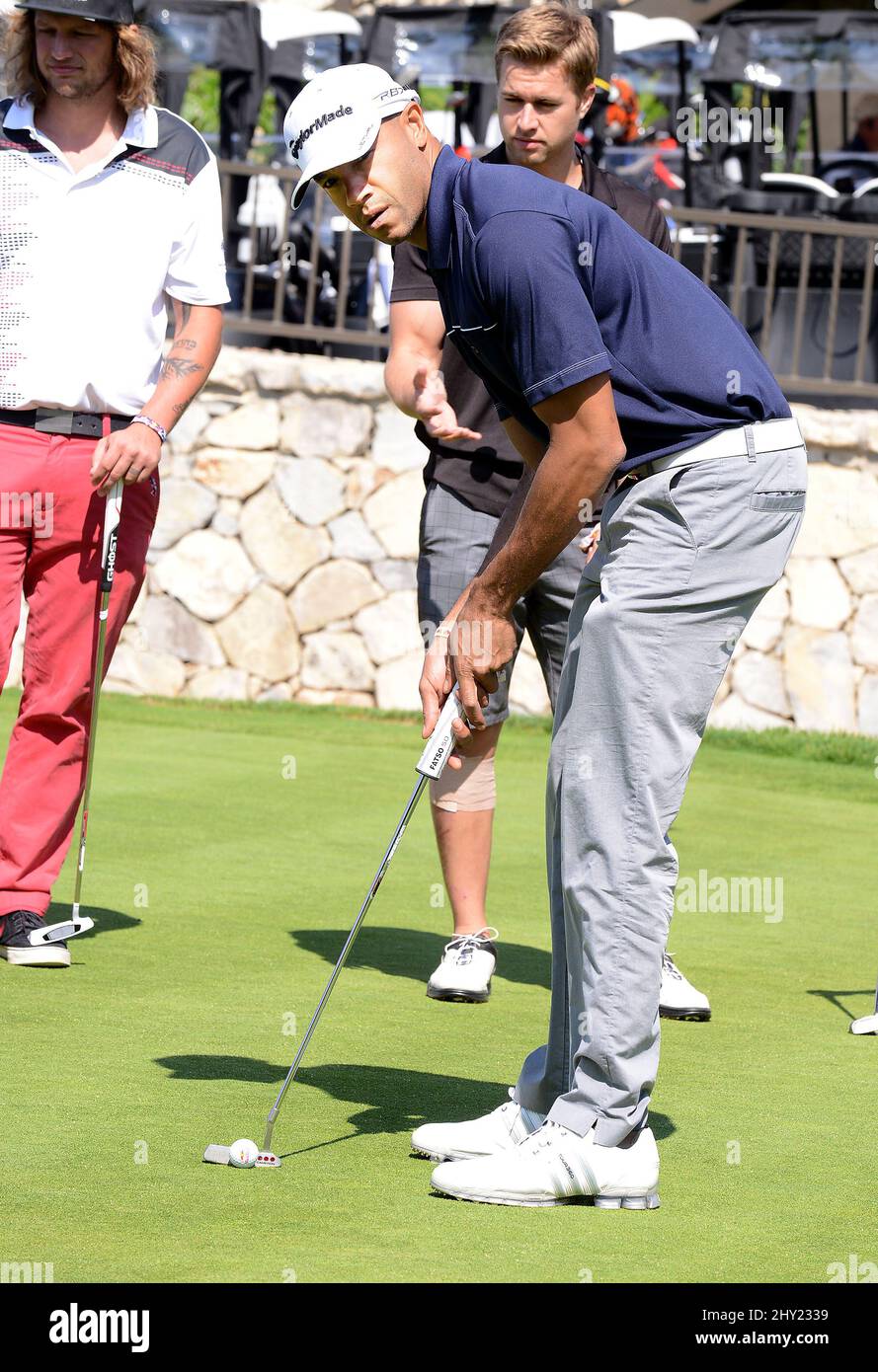 Stephen Bishop asiste al Torneo Anual de Golf Ryan Sheckler Celebrity de 6th que se celebra en el Club Nacional de Golf Trump en Rancho Palos Verdes en California, Estados Unidos. Foto de stock