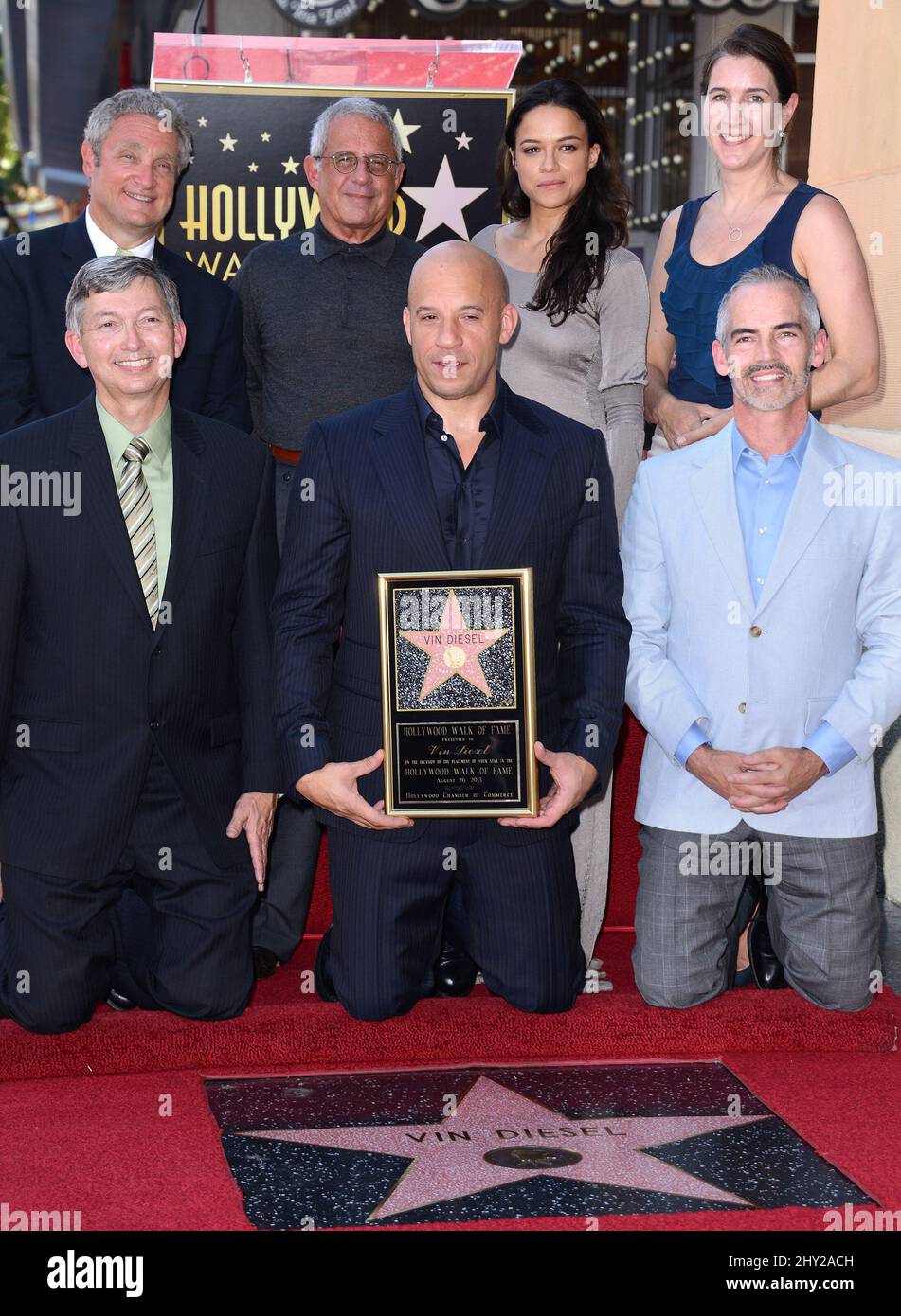 VIN Diesel asiste a su presentación de Hollywood Walk of Fame Star. Foto de stock