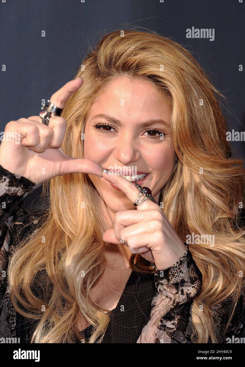 Shakira asiste al evento de alfombra roja 'The Voice' de la NBC, que se celebra en el Sayers Club Foto de stock