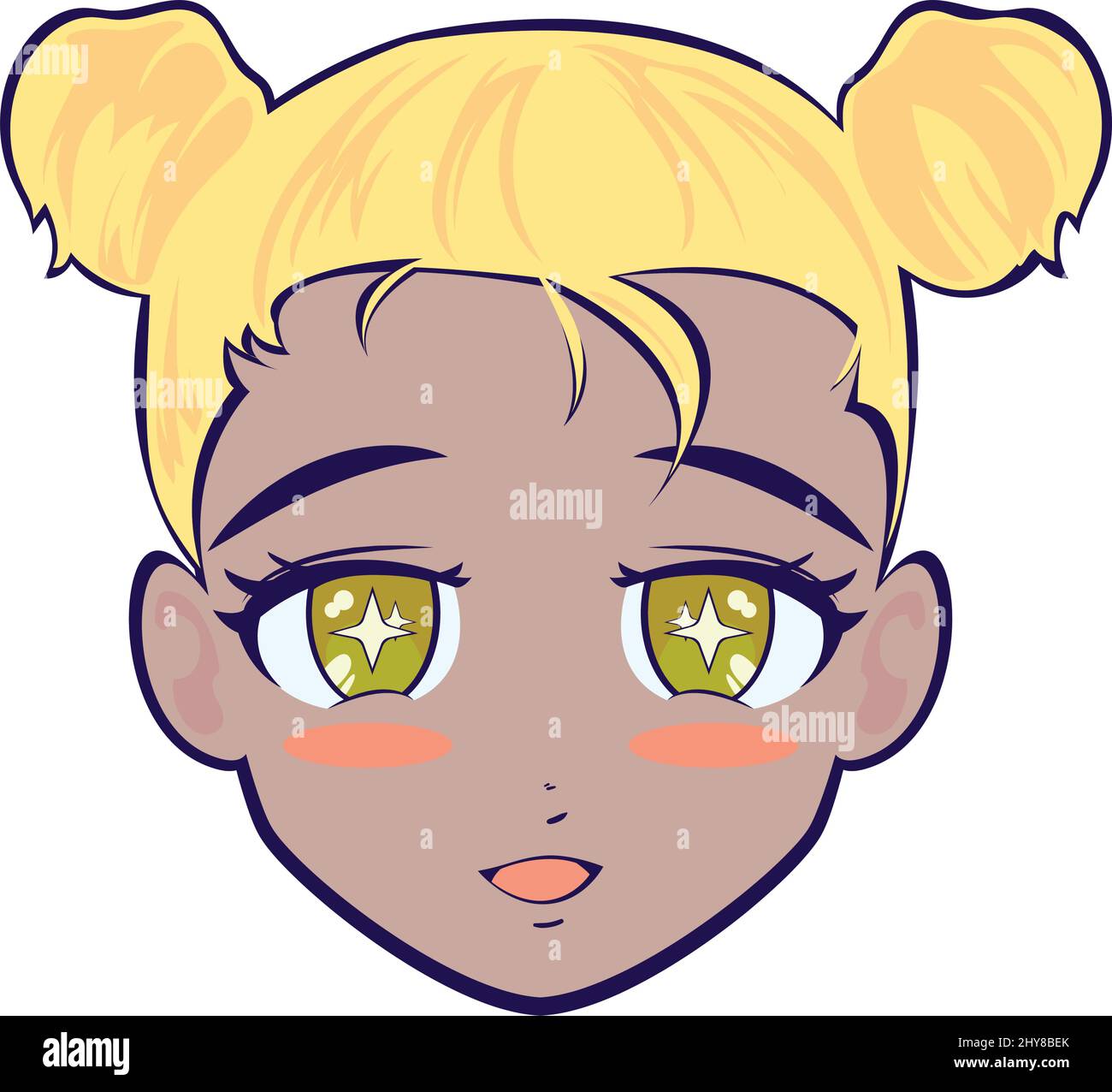 anime niña con ojos de estrella Imagen Vector de stock - Alamy anime niña con ojos de estrella Imagen Vector de stock - Alamy