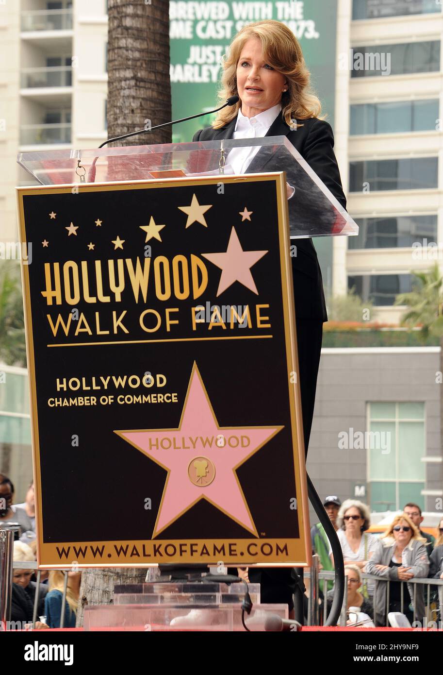Deidre Hall asiste a la Ceremonia de la Estrella del Paseo de la Fama de Hollywood para Deirdre Hall, celebrada frente a Easton en Los Angeles, California. Foto de stock