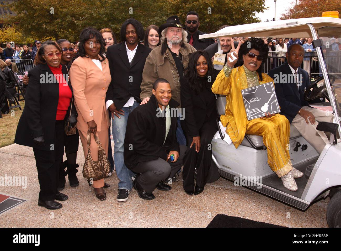 El pequeño Richard pasa a los 87 años de edad. 9 de noviembre de 2008 Nashville, Tn. La ceremonia de inducción del Paseo de la Fama de Little Richard Music City se celebra en el Hall of Fame Park Foto de stock