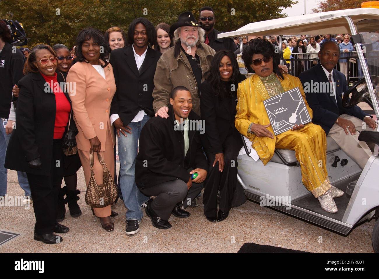 El pequeño Richard pasa a los 87 años de edad. 9 de noviembre de 2008 Nashville, Tn. La ceremonia de inducción del Paseo de la Fama de Little Richard Music City se celebra en el Hall of Fame Park Foto de stock